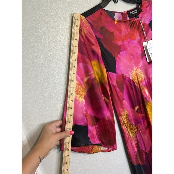 Johnny Was Silk Floral Bloom A-line Max Dress NWT Womens Size XS - Picture 6 of 10